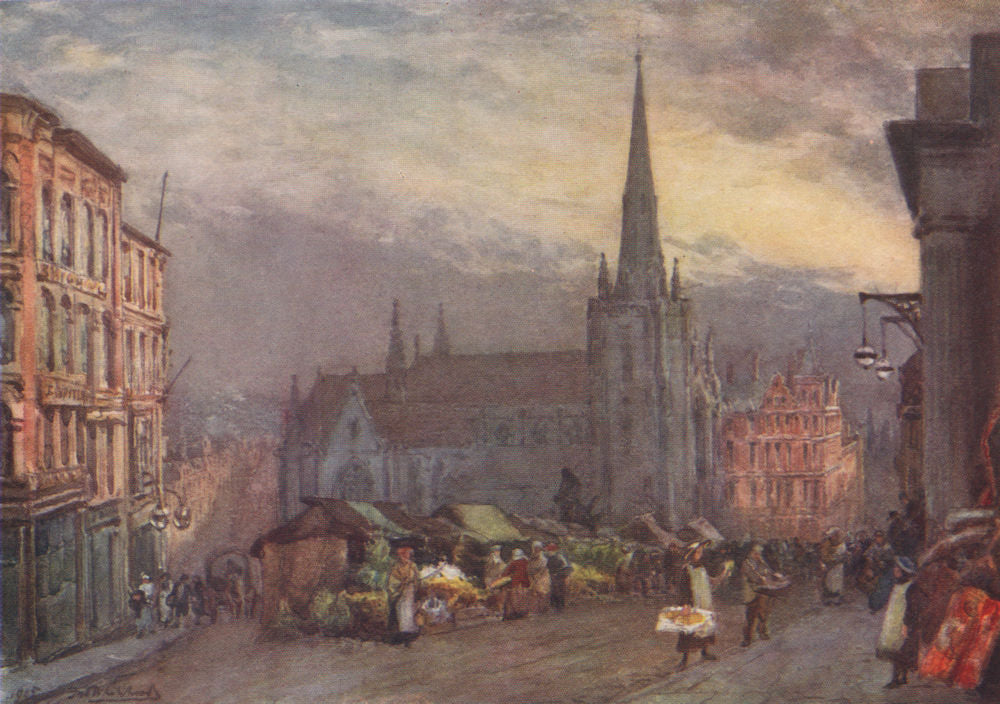 'St. Martin's Church, Birmingham' by Frederick Whitehead. Birmingham 1906